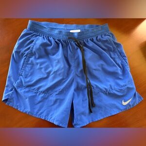 Nike Running Athletic Blue Shorts, small.